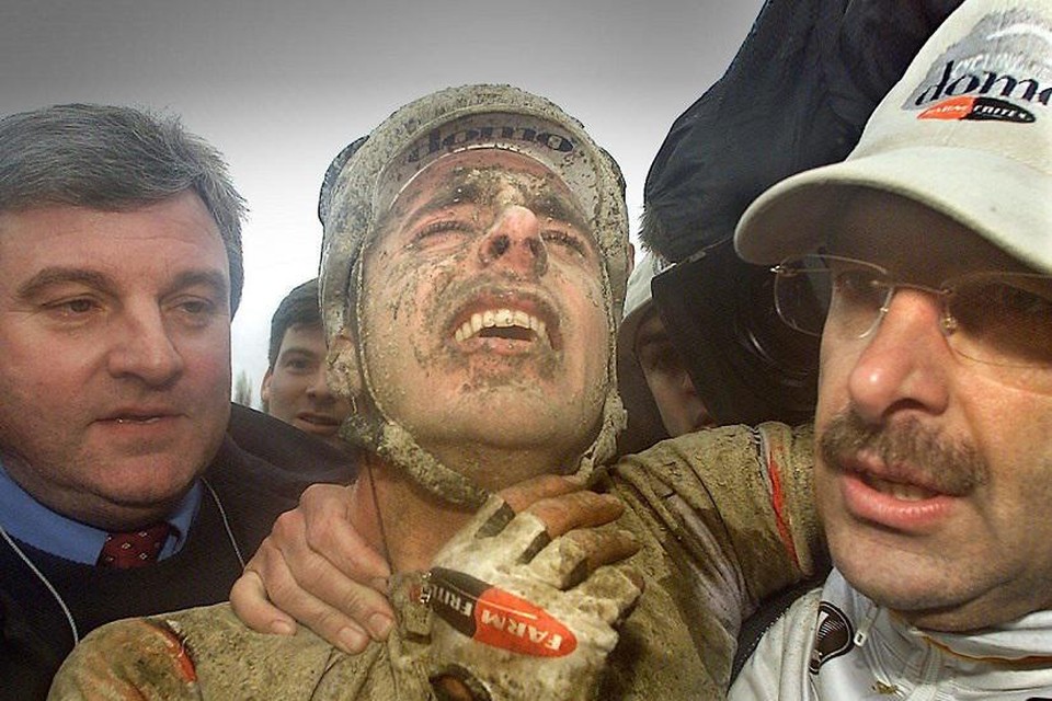 Knaven na z’n triomf in Parijs-Roubaix (2001).