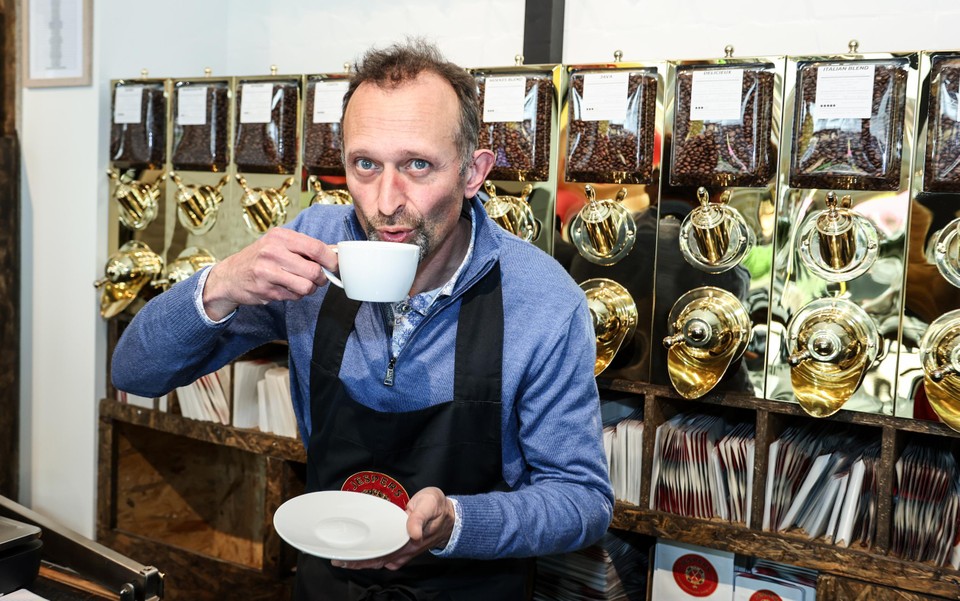 Jorg Neuhard, schrijnwerker met een neus voor koffie.