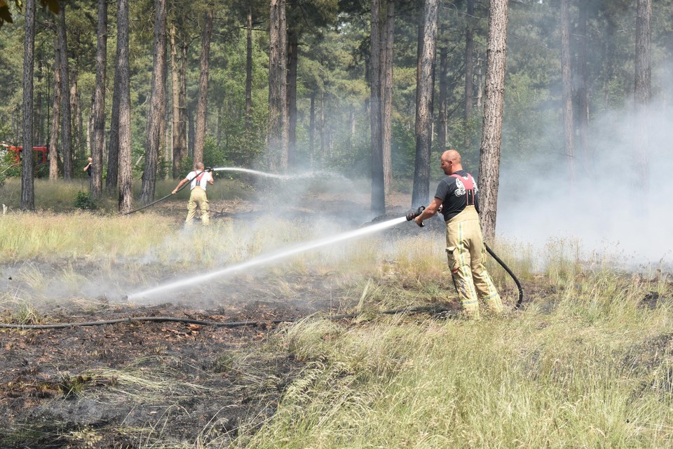 De brandweer had het vuur snel onder controle.